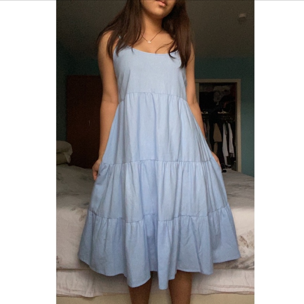 Baby Blue babydoll sundress